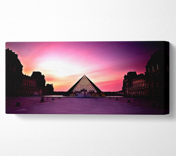 Louvre Museum At Sunset
