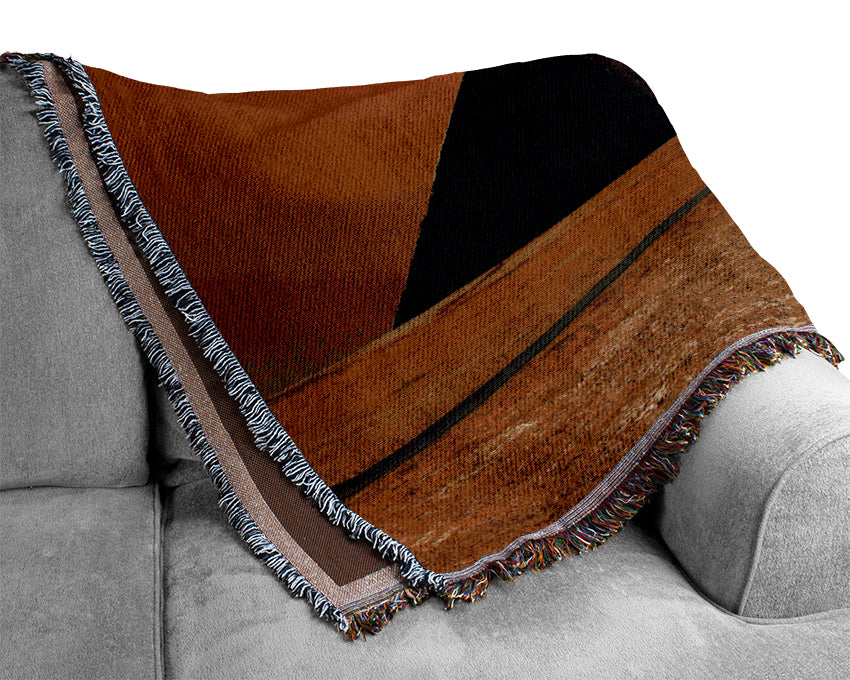 Magic Pyramids Giza Egypt Woven Blanket