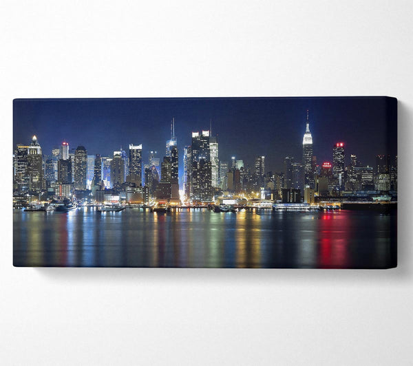 Manhattan Panorama At Night