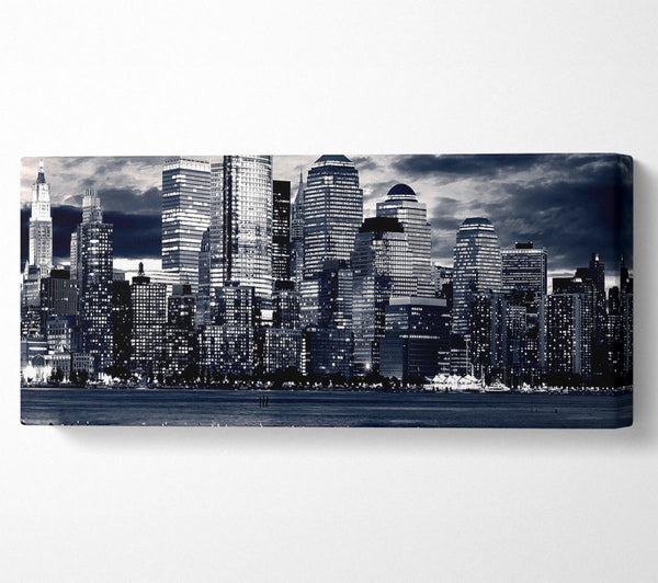 Manhattan Panorama In Blue
