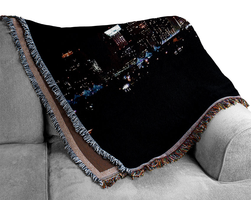 Miami City Lights Woven Blanket