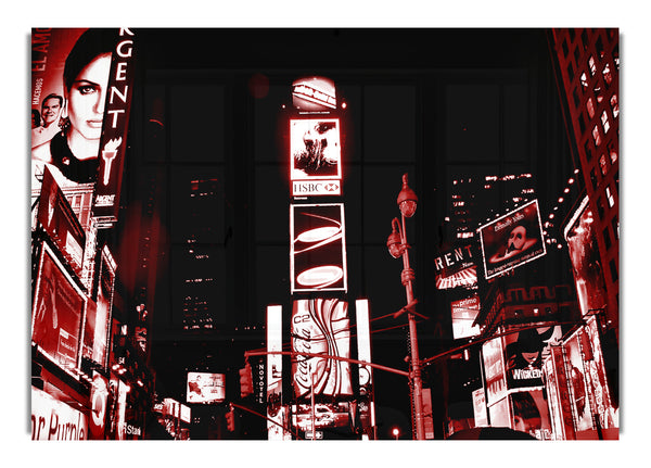 New York 5Th Avenue Red