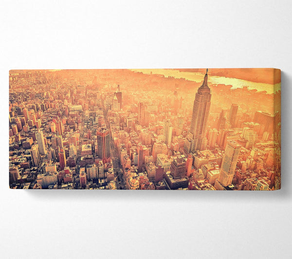 New York City Aerial View Retro
