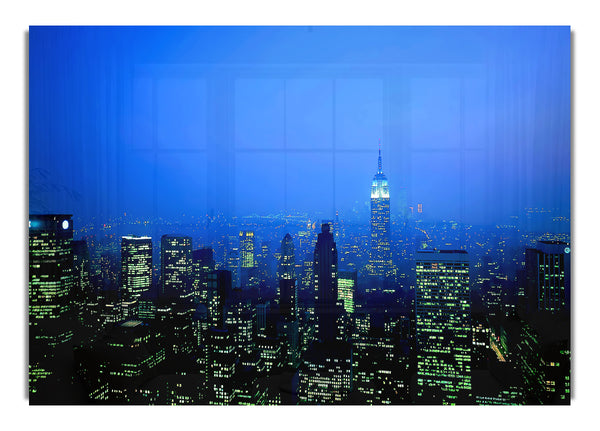 New York City Blue Mist At Night
