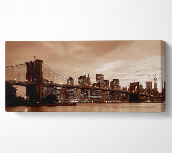 New York City Brooklyn Bridge Brown Cast