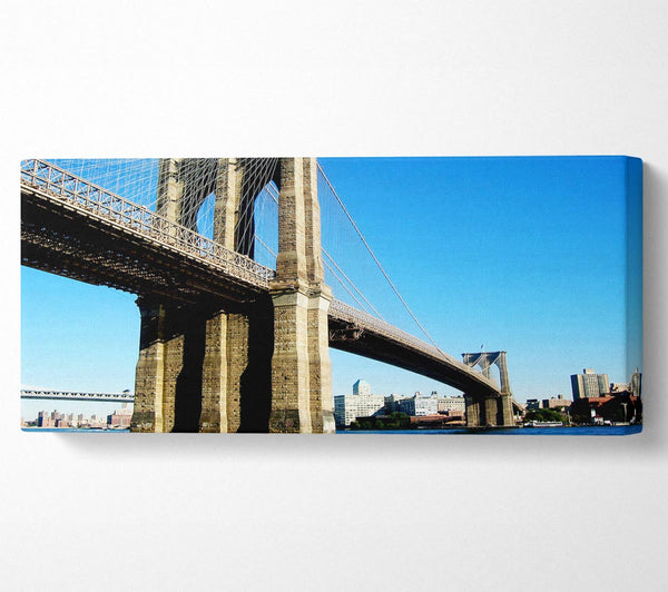 New York City Brooklyn Bridge By Day