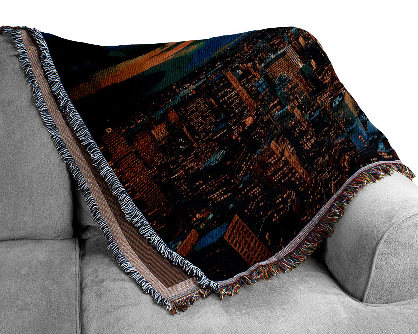 New York City Colours Woven Blanket