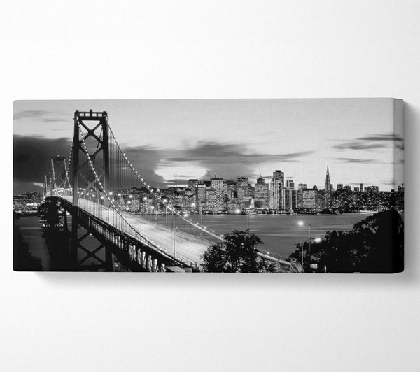 New York City From Brooklyn Bridge B n W