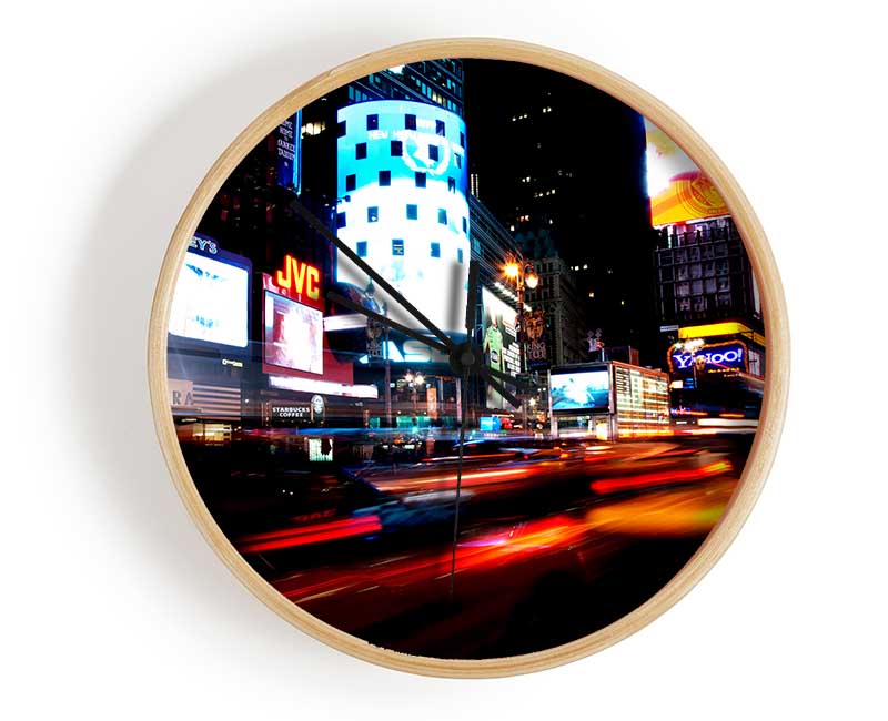 New York City Night Lights Clock - Wallart-Direct UK