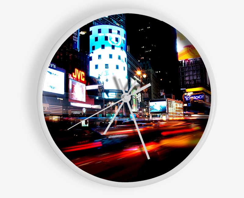 New York City Night Lights Clock - Wallart-Direct UK