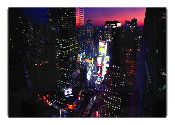 New York City Pink Skys From Above