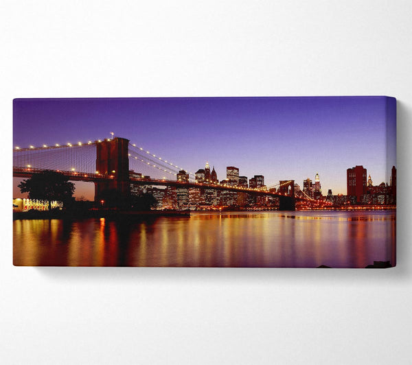 New York City Reflections Of Brooklyn Bridge