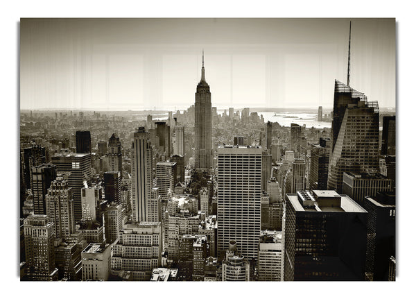 New York City Roof Tops Sepia