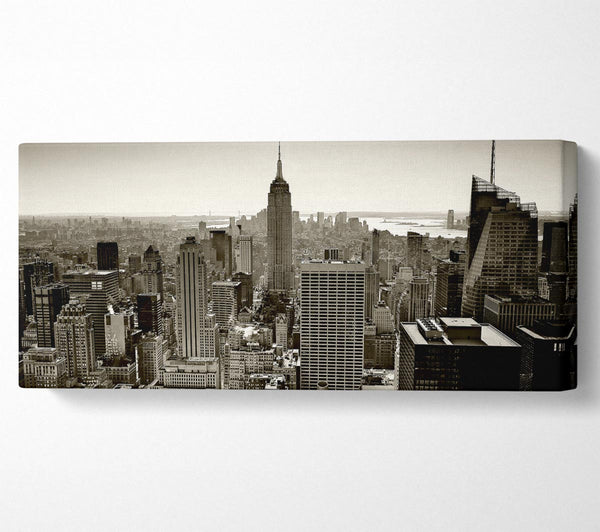 New York City Roof Tops Sepia