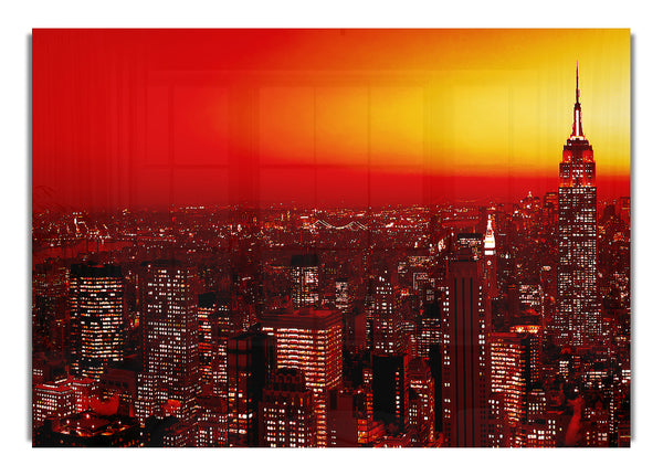 New York City Stunning Orange Glow