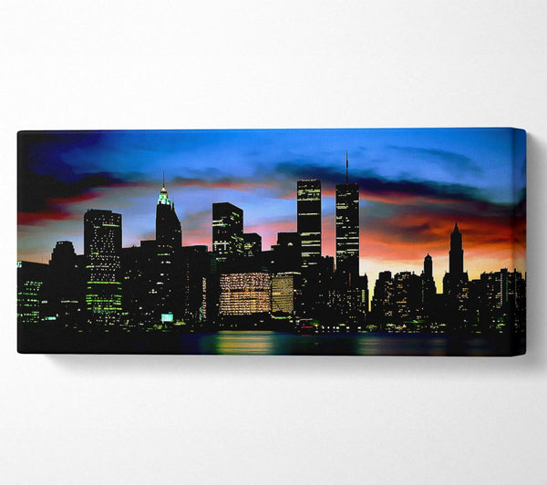 New York City Twin Towers At Night