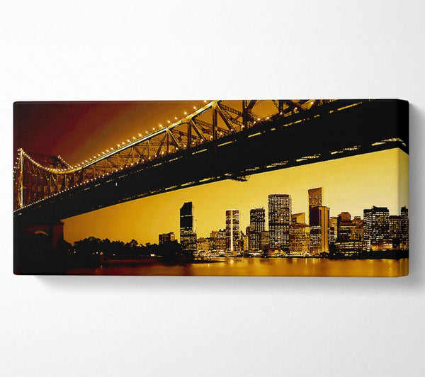 New York City View From Under Brooklyn Bridge