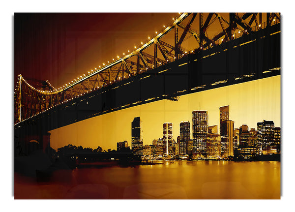 New York City View From Under Brooklyn Bridge