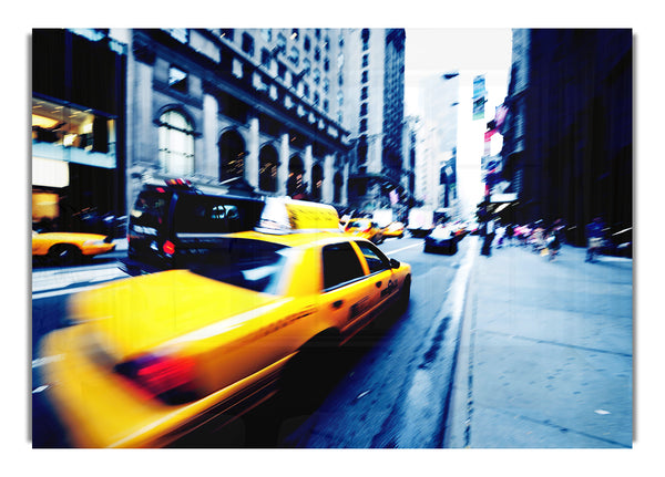 New York City Yellow Cab Blur