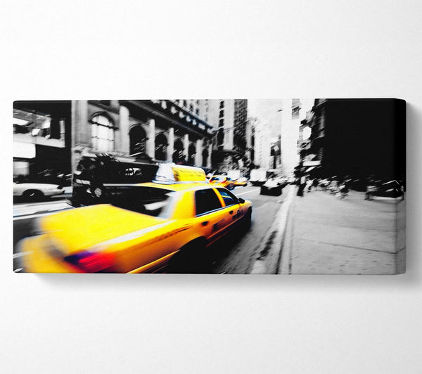 New York City Yellow Cab Blur B n W