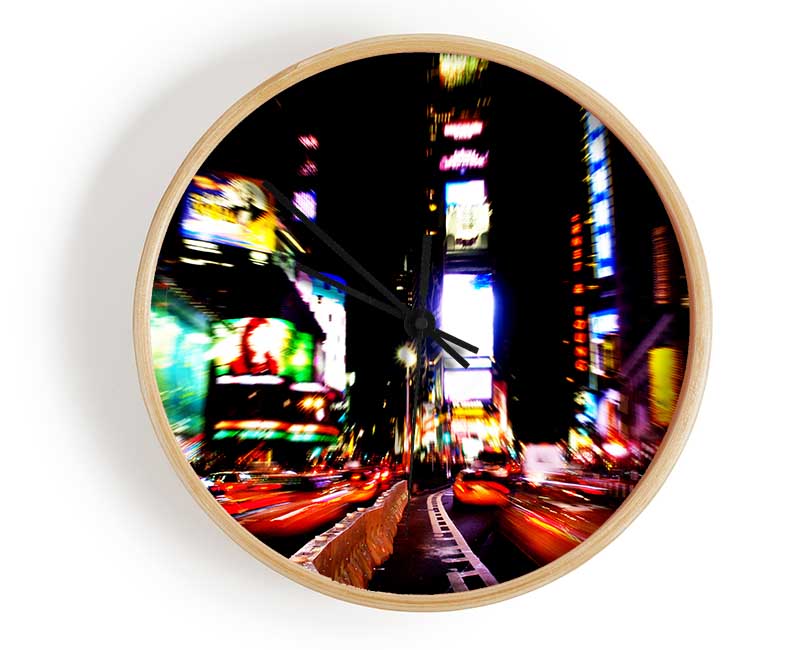 New York City Yellow Cab Traffic Jam Clock - Wallart-Direct UK