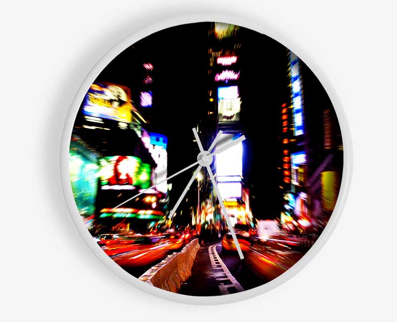 New York City Yellow Cab Traffic Jam Clock - Wallart-Direct UK