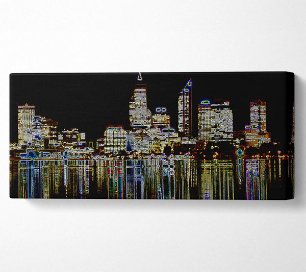 New York Harbour Reflections Black