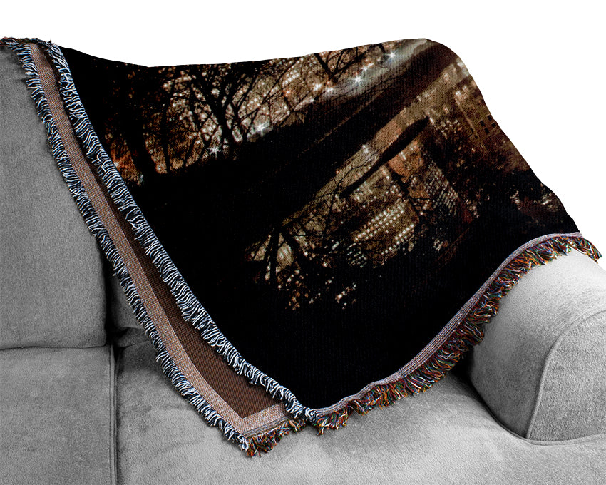 New York Lights Woven Blanket