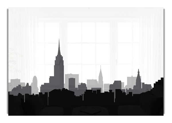 New York Reflections B~w