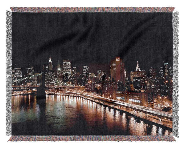 New York Waters Woven Blanket