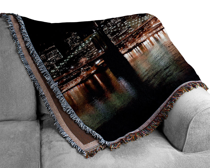 New York Waters Woven Blanket