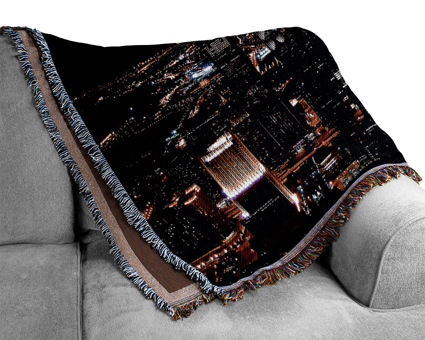 Nyc Night Lights Woven Blanket