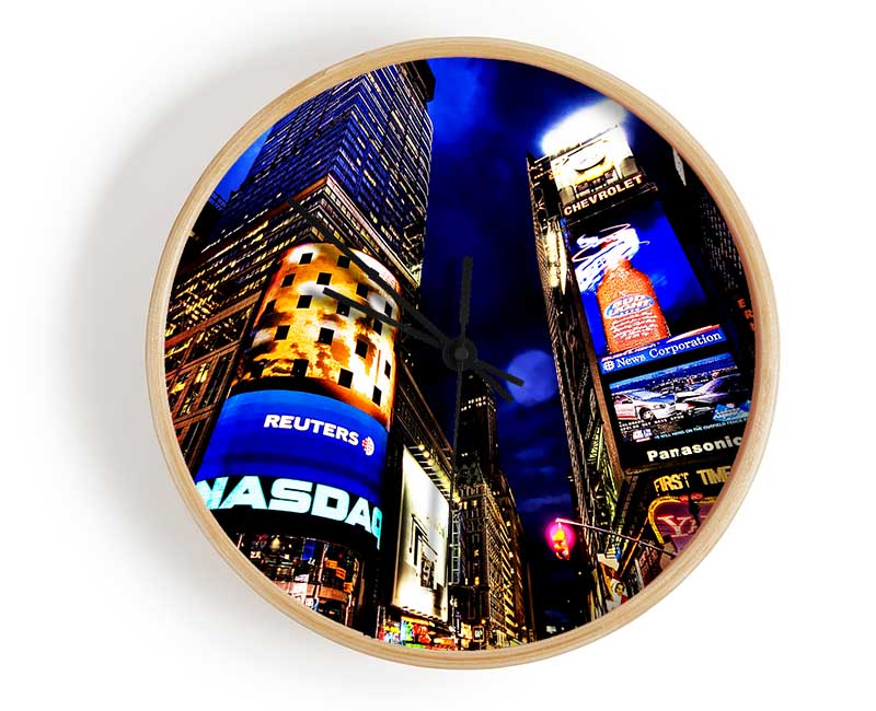 NYC Times Square Lights Clock - Wallart-Direct UK