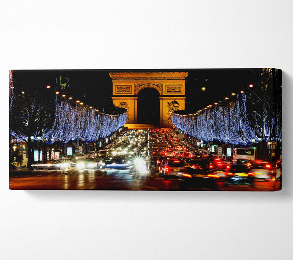 Paris Arc De Triomphe Night Lights