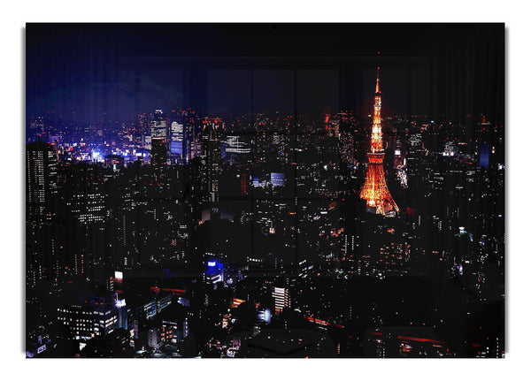 Paris Ariel View At Night