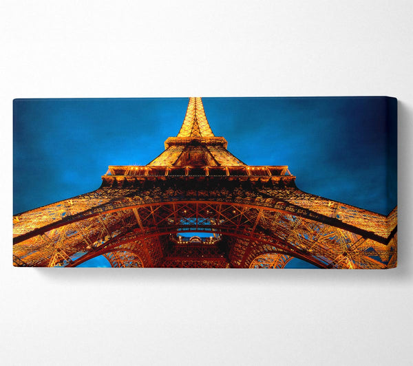 Paris At Night Eiffel Tower View From Below
