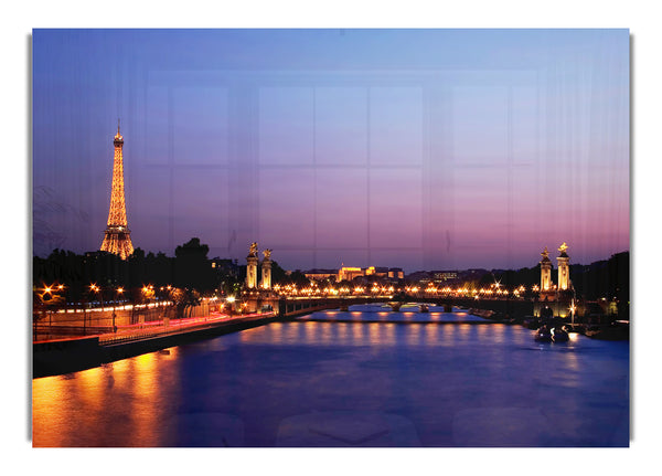 Paris Seine River At Night
