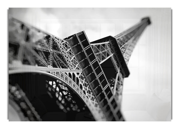 Paris Under The Eiffel Tower B~w