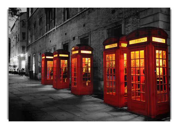 Red Telephone Boxes London England