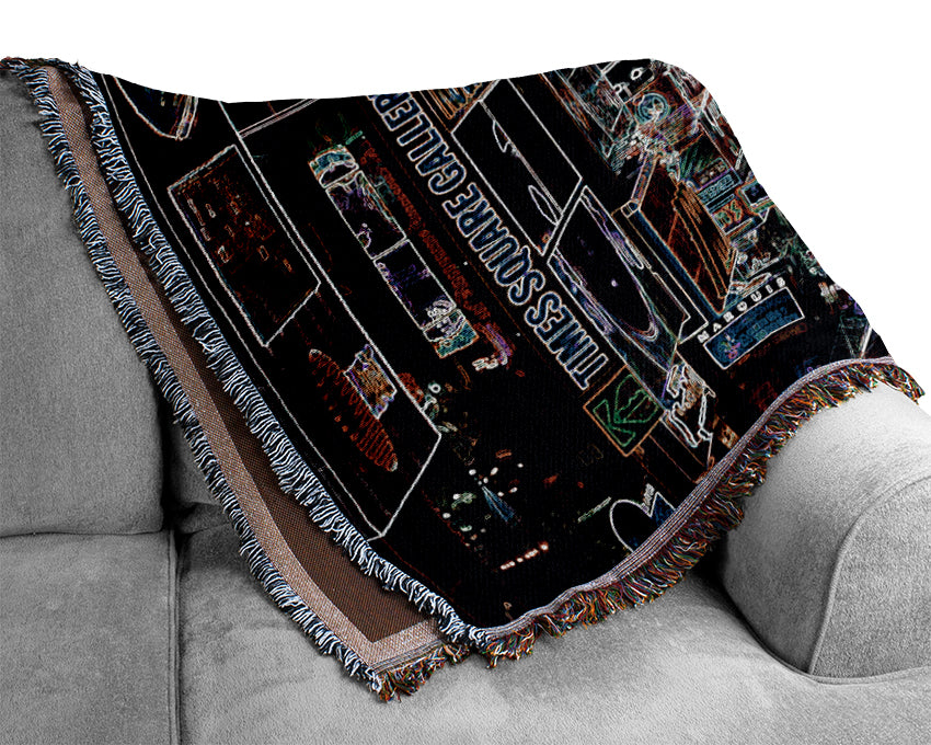 Rush Hour Psychedelic Woven Blanket