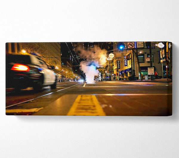 Street In New York At Night