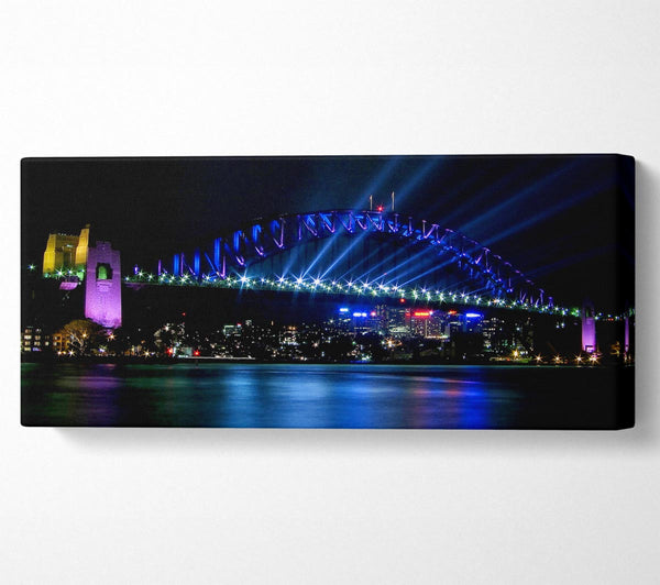 Sydney Harbour Bridge Blue Light