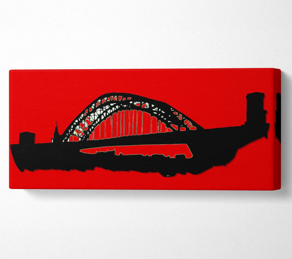 Sydney Harbour Bridge Retro Red