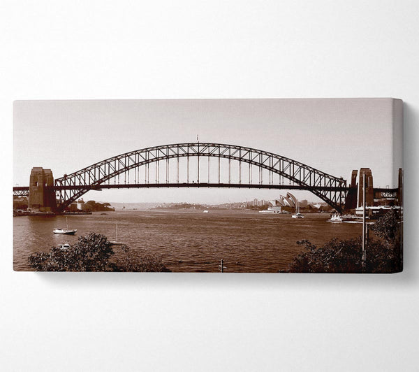 Sydney Harbour Bridge Retro Sepia