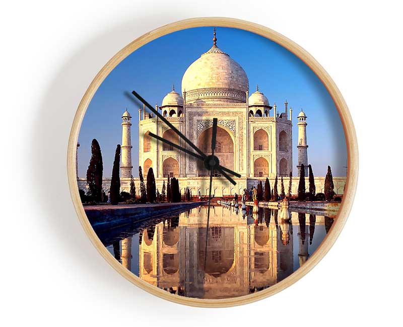 Taj Mahal Agra India Clock - Wallart-Direct UK