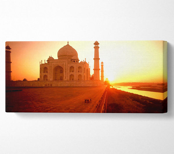 The Taj Mahal At Sunset India