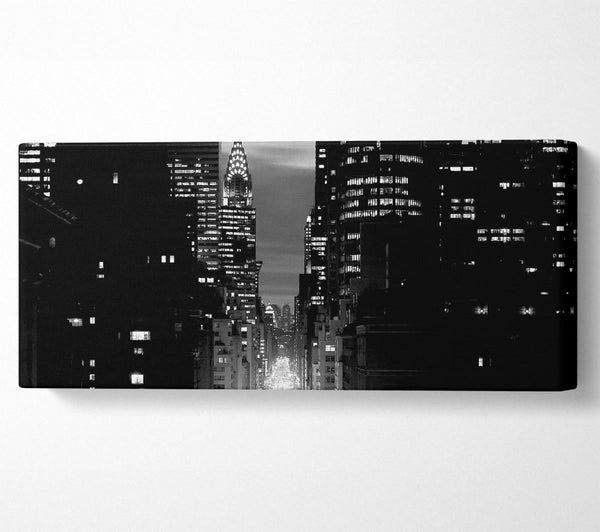 View Down 5Th Avenue New York B n W