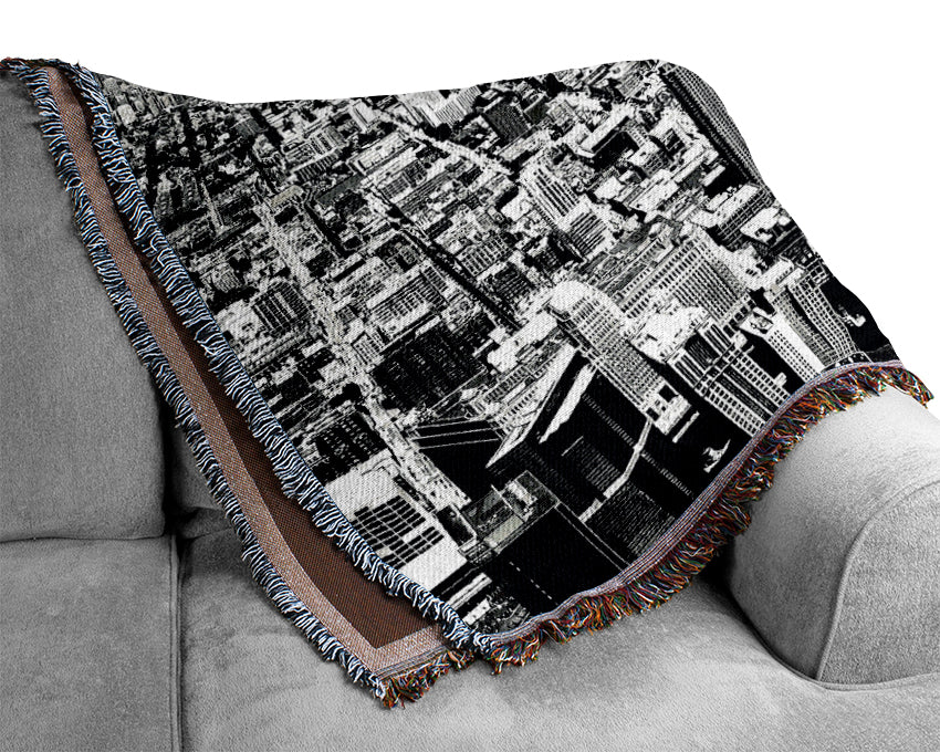 View Over Manhattan Woven Blanket