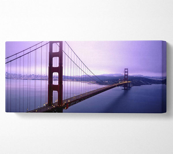 Violet Hour And Fog Surround The Golden Gate