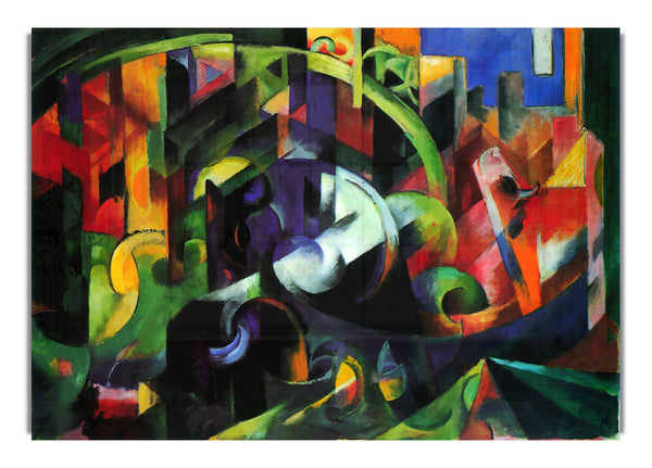 Abstrakt mit Vieh von Franz Marc